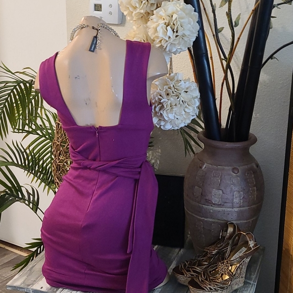 NEW LULUS SUMMER PINK TIE  DRESS  BEAUTIFUL XS - Picture 7 of 16